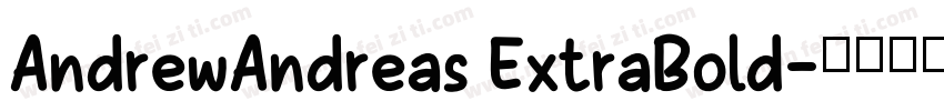 AndrewAndreas ExtraBold字体转换